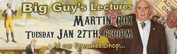 Martin Cox lecture at Big Guy's Magic Shop Martin Cox lecture at Big Guy's Magic Shop